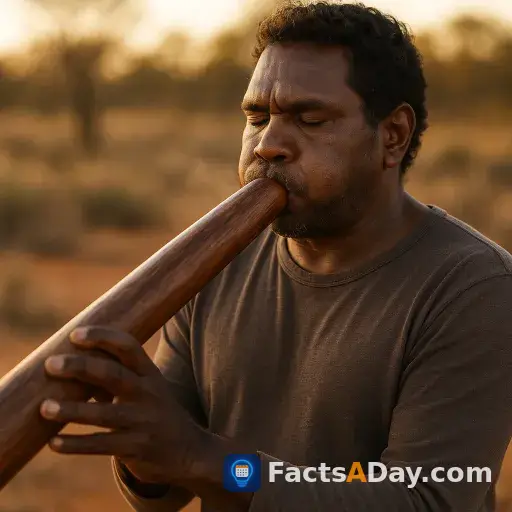 Aborigine-Didgeridoo-Spieler beherrschen kontinuierliche Töne