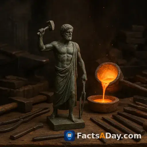 Hephaestus, the god who forged ancient tools