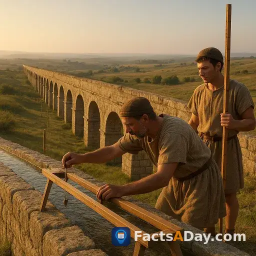 Roman aqueducts flowed perfectly with a gentle slope