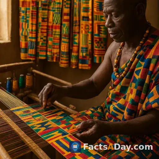 Kente kumaşı atasözlerini desenlere dokur