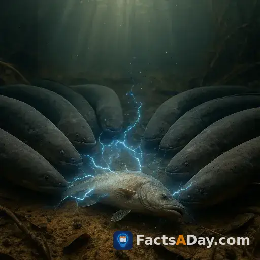 Electric eels hunt together to shock big prey