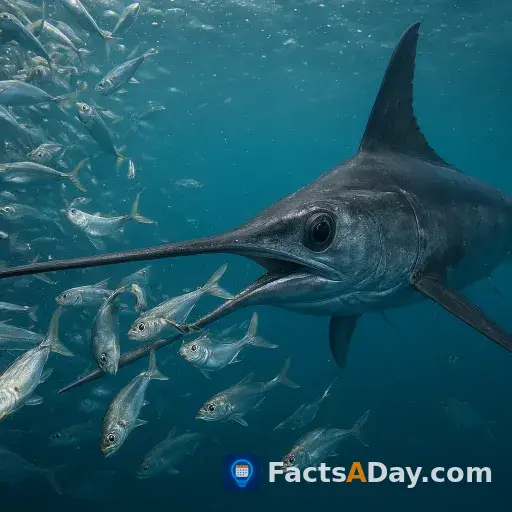 Swordfish use their bills to stun prey
