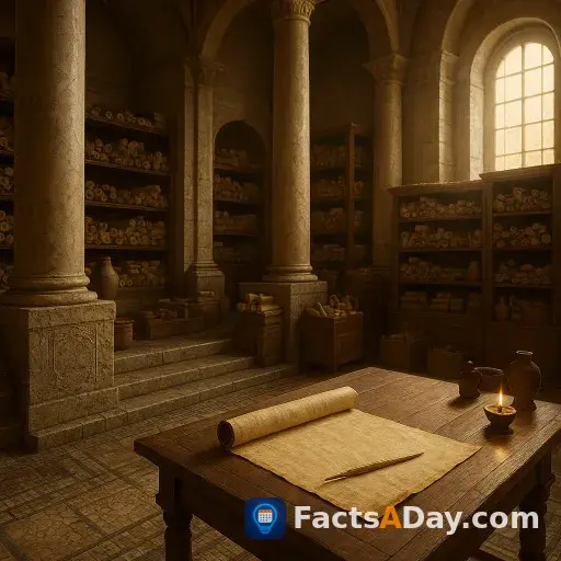 The ancient Library of Pergamum housed 200,000 scrolls