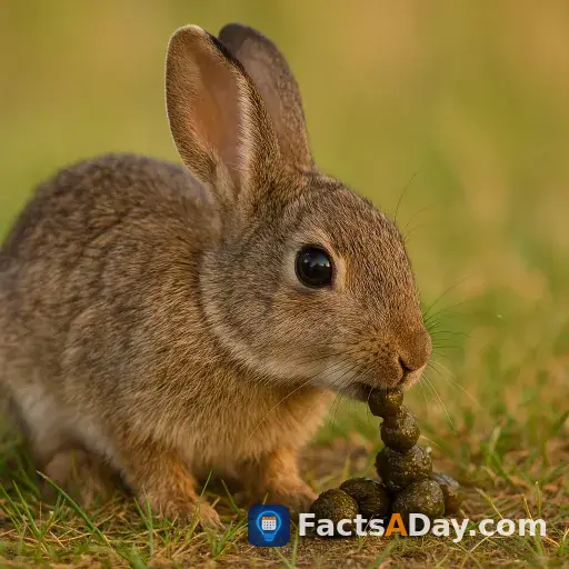 Rabbits eat their droppings for a second nutrient boost