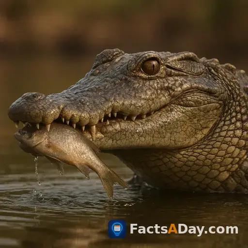 Crocodiles cry real tears, but not from sadness
