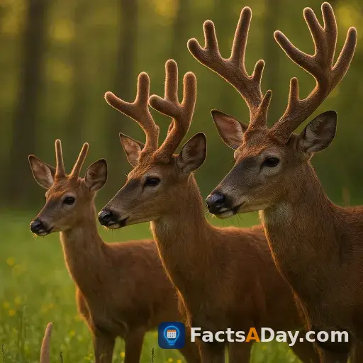 Deer regrow larger antlers every year
