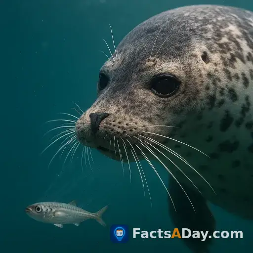 Robben jagen fische mit ihren schnurrhaaren
