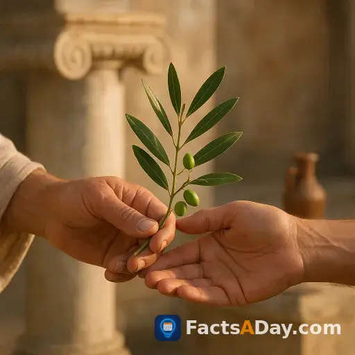 Olive branches were ancient symbols of peace