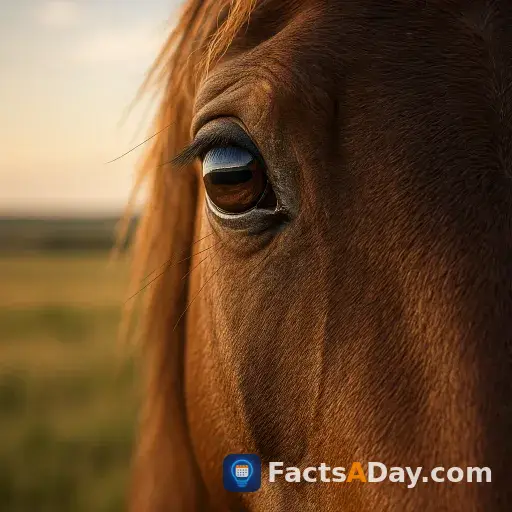 Horses have the largest eyes of any land mammal