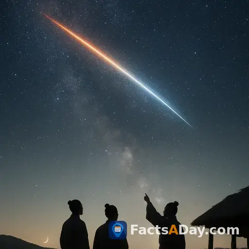 Chinese astronomers recorded the first shooting star