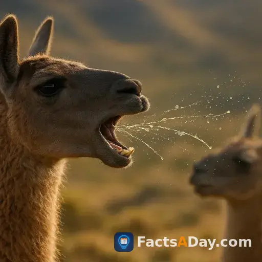 Les lamas crachent de la salive acide pour éloigner efficacement leurs rivaux
