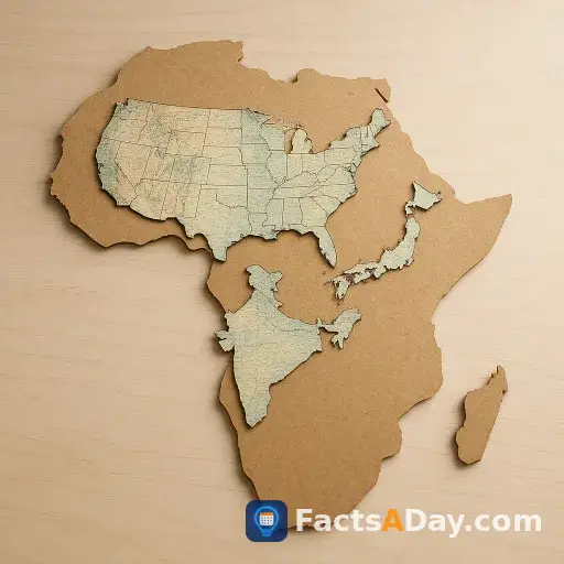 Afrika ist viel größer, als karten zeigen