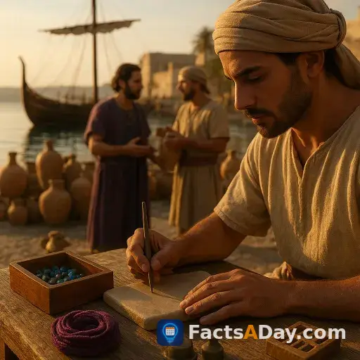 The Phoenicians invented the alphabet for trade