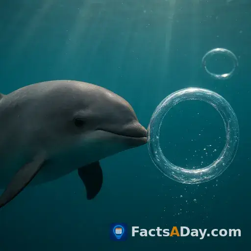 Les marsouins jouent avec des anneaux de bulles