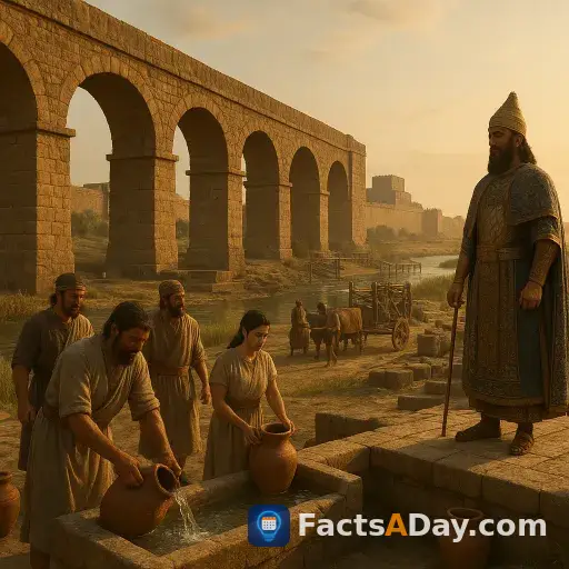 The first public aqueduct predates Rome by centuries