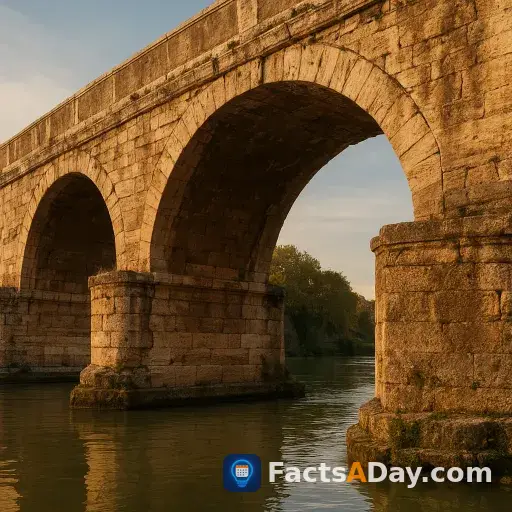 Rome's oldest bridge is still standing today