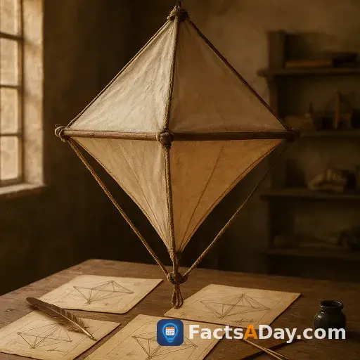 Leonardo da Vinci designed a parachute centuries early