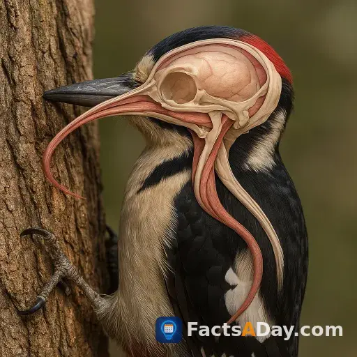 Les pics évitent les lésions cérébrales grâce à leur langue