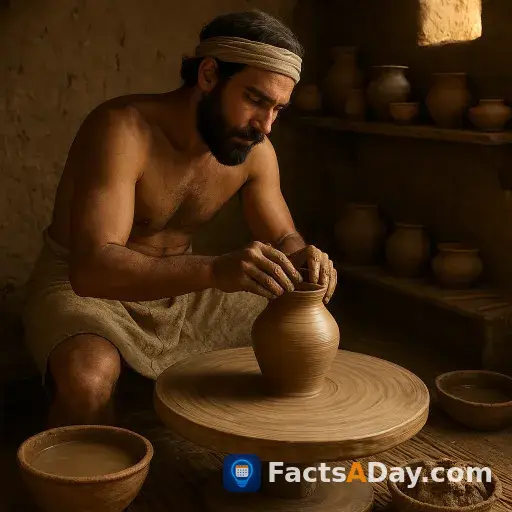 The wheel was first used for pottery, not transport