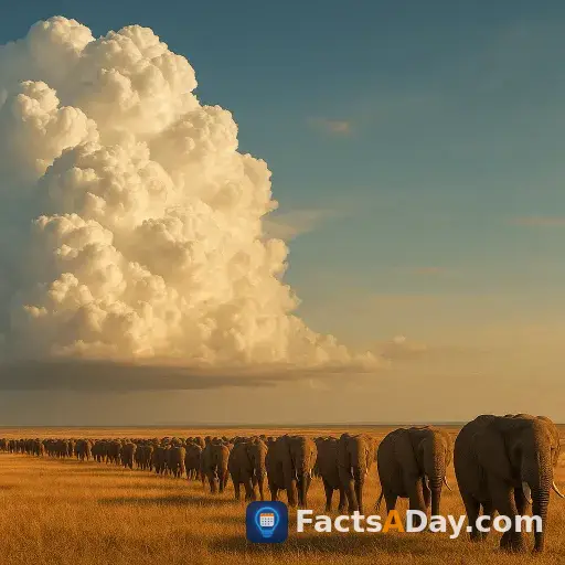 A cloud can weigh a million pounds