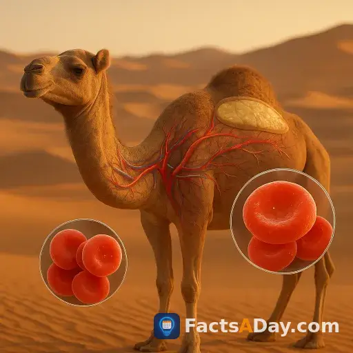 Camels store water in blood cells, not humps