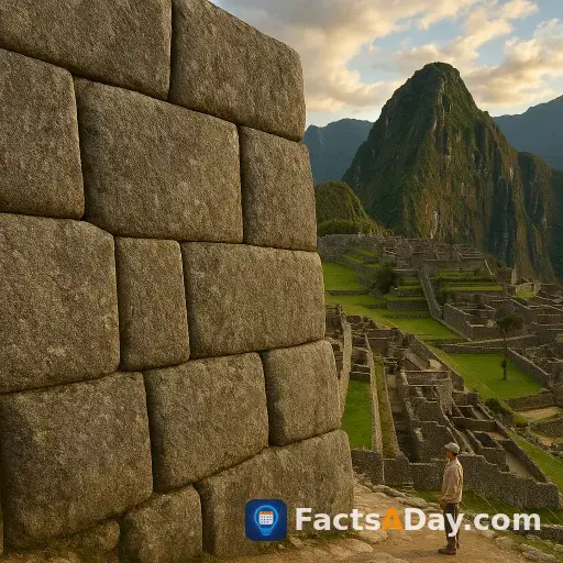 Machu Picchu was built with 50-ton stones
