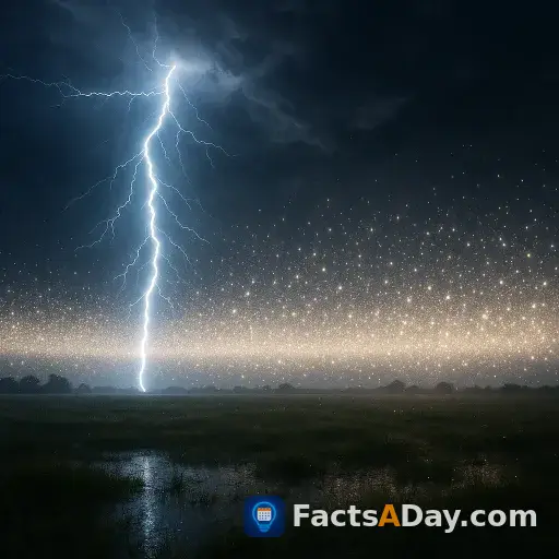 A single lightning strike is like 10 billion flashbulbs