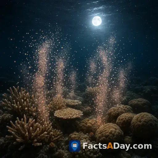 Les récifs coralliens fraient à la lumière de la pleine lune