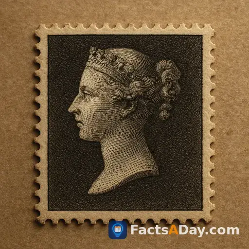The first postal stamp featured Queen Victoria