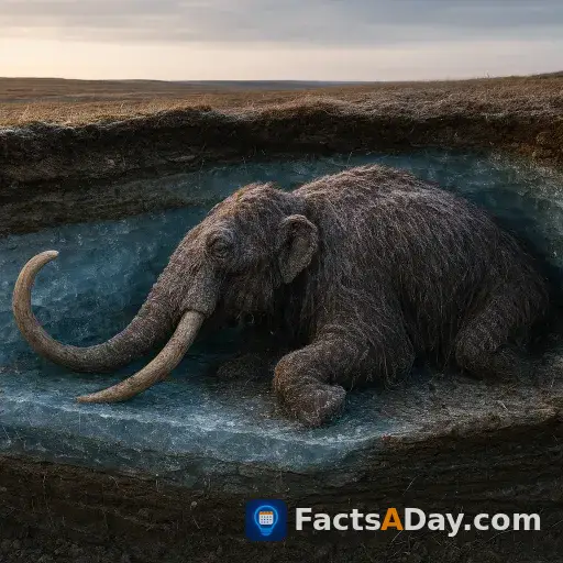 Le pergélisol de la toundra préserve les mammouths anciens à l'état congelé