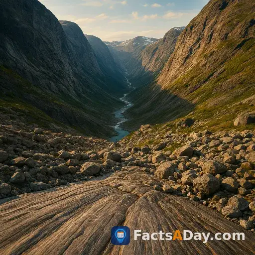Los glaciares esculpen los paisajes de la Tierra en valles en forma de U