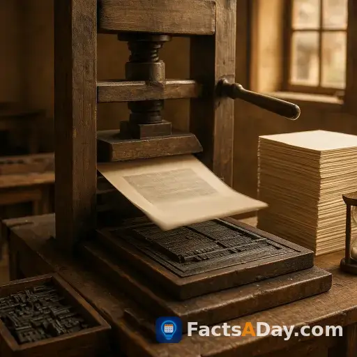 Gutenberg's press printed 200 pages hourly