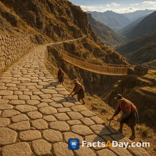 Inca roads spanned 25,000 miles without iron tools