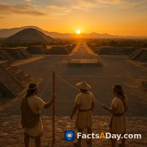 Teotihuacan pyramids align with the sun's solstices
