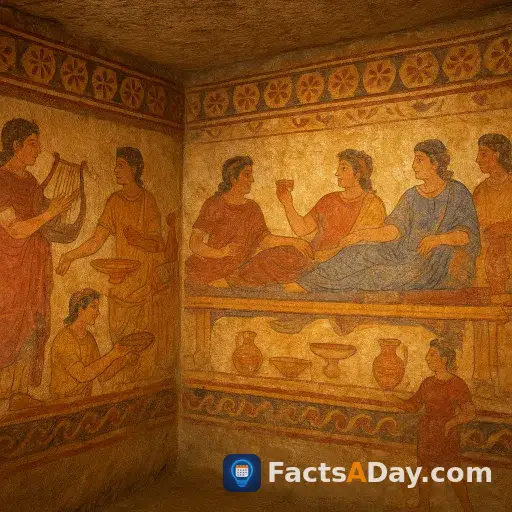Etruscan tombs reveal banquets and gender equality