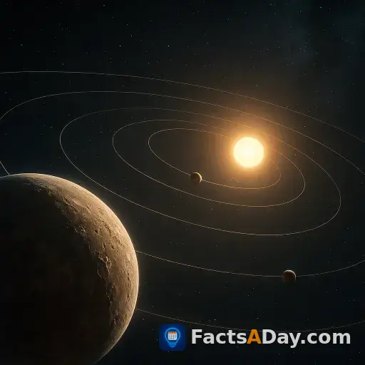 Planeten umkreisen die sonne in gestreckten kreisen