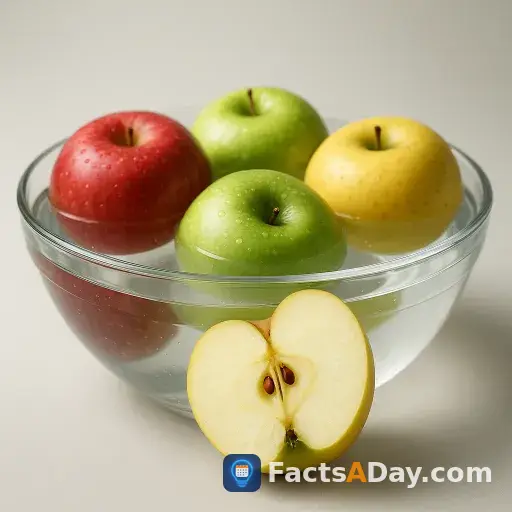 Apples float because they are 25% air