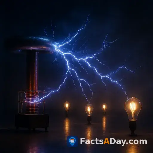 Las bobinas de Tesla transmiten electricidad por el aire
