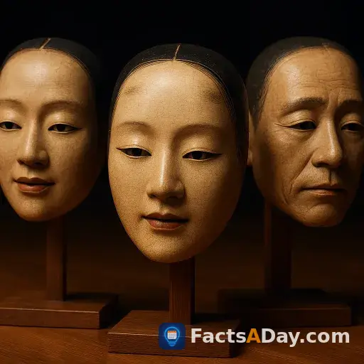 Noh-Masken drücken Emotionen aus, ohne die Form zu ändern