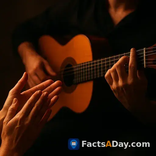 Flamenco-Klatschen untermalt spanische Gitarrenrhythmen