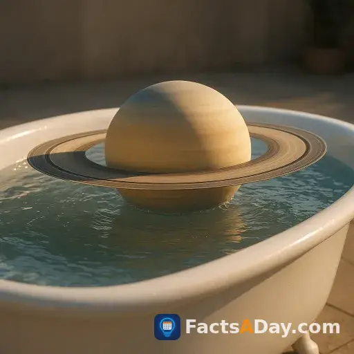 土星は巨大なバスタブに浮かぶ