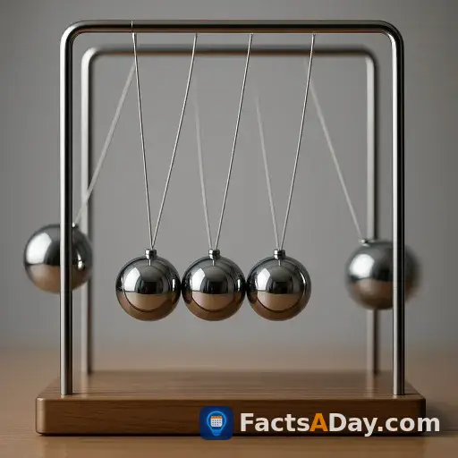 Newton's Cradle shows how momentum moves