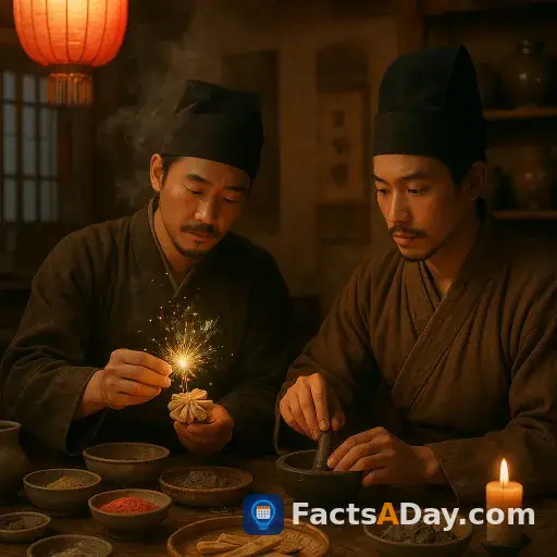 Gunpowder was first made for fireworks, not war