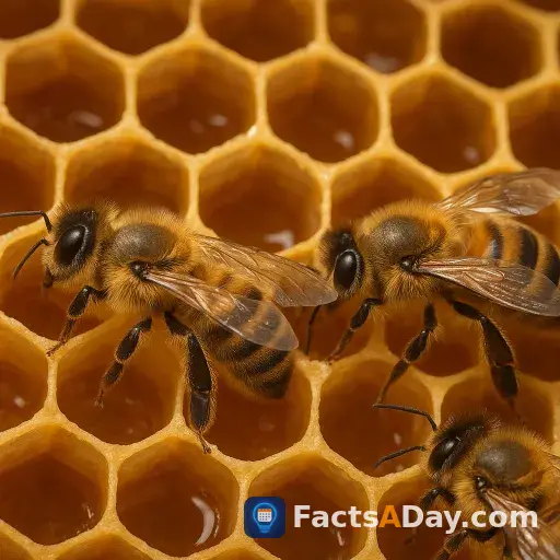 Honeybees build perfect hexagons without math