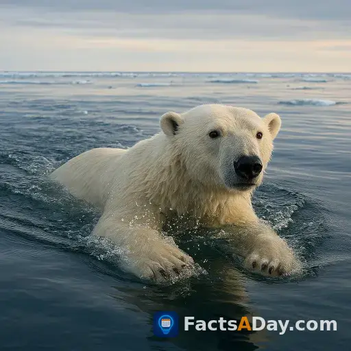 Les ours polaires nagent des centaines de kilomètres pour se nourrir