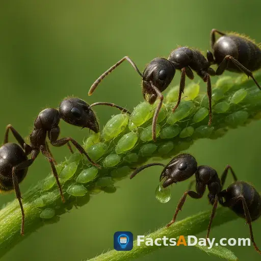 Les fourmis élèvent des pucerons pour leur miellat sucré
