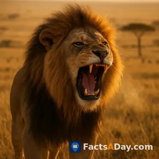 Los leones rugen para marcar vastos territorios