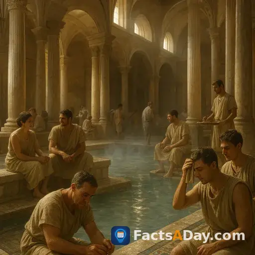 Ancient Romans socialized at public baths after work