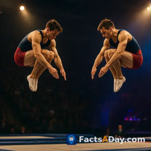 Le trampoline de compétition synchronise les figures avec la musique