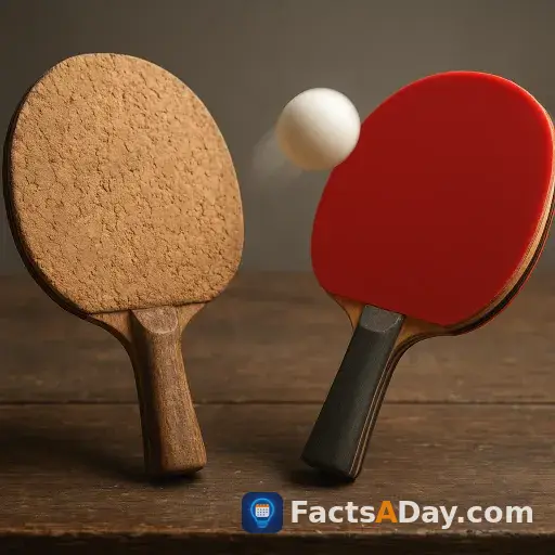 Les raquettes en liège ont précédé la révolution du tennis de table par le caoutchouc